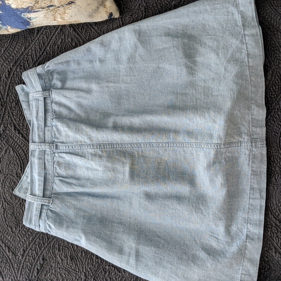 Madewell Chambray Button Down Skirt - Picture 3 of 5